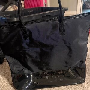 Burberry Black Glossy Tote Bag